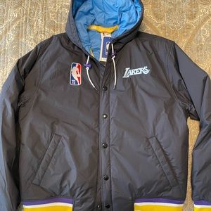 Nike Los Angeles Lakers Parka Black Men’s Large Authentic